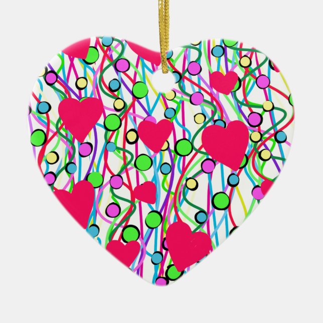 Ornamento De Cerâmica Amor (Frente)