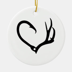 Ornamento De Cerâmica Amor à caça e à pesca