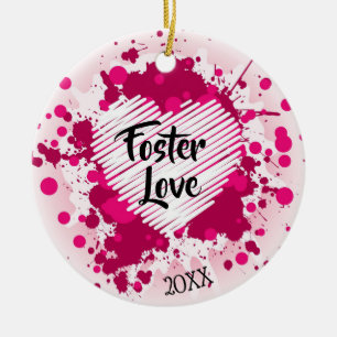 Ornamento De Cerâmica Amor adoptivo - presentes da adopção da