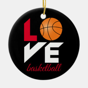Ornamento De Cerâmica Amor ao basquete