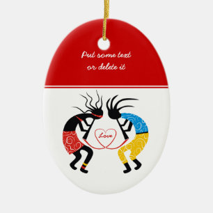 Ornamento De Cerâmica Amor de Kokopelli