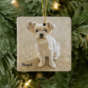 Ornamento De Cerâmica Amor de Morkie NÃO Yorkie