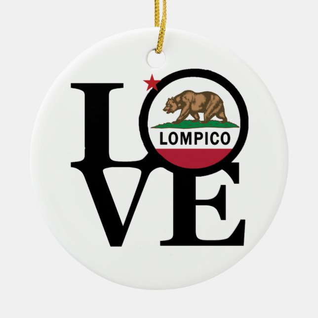 Ornamento De Cerâmica AMOR Lompico (Frente)