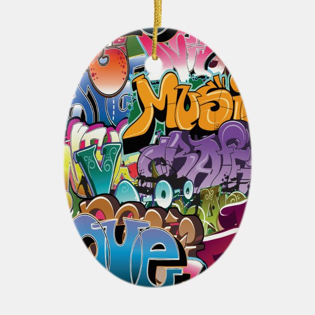 Ornamento De Cerâmica Amor para grafites (Frente)