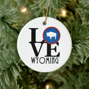 Ornamento De Cerâmica AMOR Wyoming