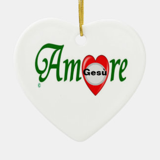 Ornamento De Cerâmica Amore Gesù