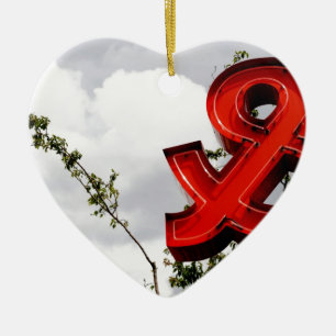 Ornamento De Cerâmica Ampersand