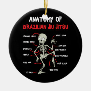 Ornamento De Cerâmica Anatomia do esqueleto Jiu Jitsu BJJ