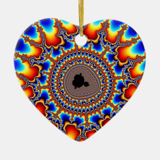 Ornamento De Cerâmica Anel de chamas (Frente)