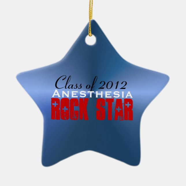 Ornamento De Cerâmica Anestesia RockStar (Frente)