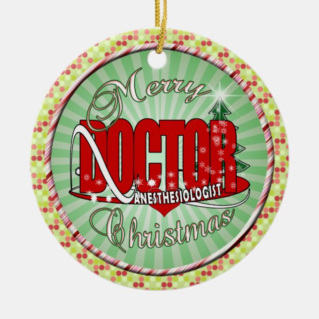 ORNAMENTO DE CERÂMICA ANESTHESIOLOGIST DO NATAL (Frente)