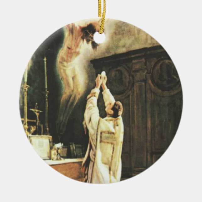 ORNAMENTO DE CERÂMICA ANFITRIÃO TRADICIONAL TRADICIONAL DE CHALICE DE MA (Frente)