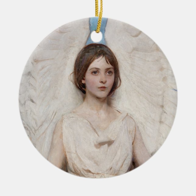 Ornamento De Cerâmica Angel - Abbott Handerson Thayer (Frente)