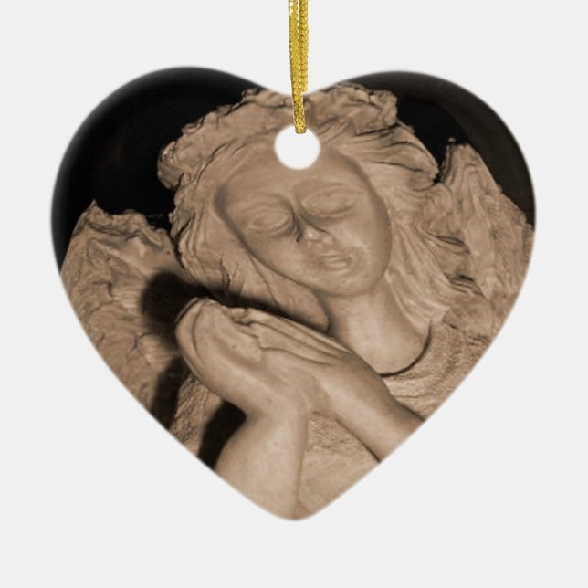 Ornamento De Cerâmica Ângels Bênçãos (Frente)