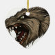 Ornamento De Cerâmica Angry Werewolf (Frente)