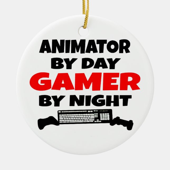 Ornamento De Cerâmica Animador Jogador (Frente)