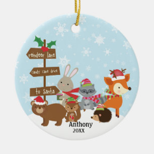 Ornamento De Cerâmica Animais de Floresta Personalizados