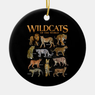 Ornamento De Cerâmica Animais Felinos Selvagens do Mundo Educativo Selv 