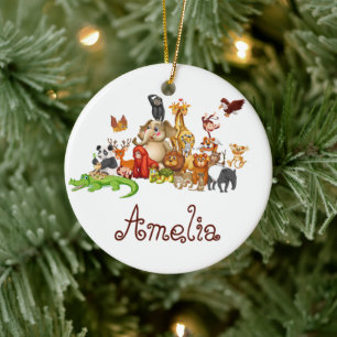 Ornamento De Cerâmica Animais personalizados para crianças 