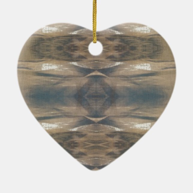 Ornamento De Cerâmica Animais Selvagens Leopardo Padrão Selvagem Castanh (Verso)