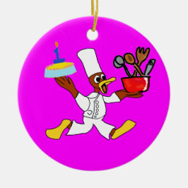 Ornamento De Cerâmica Aniversário