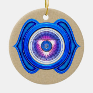 Ornamento De Cerâmica Anja ou terceiro olho o 6o Chakra