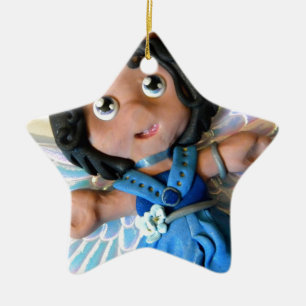 Ornamento De Cerâmica Anjo de Krystal II