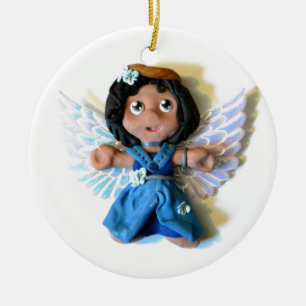 Ornamento De Cerâmica Anjo de Krystal mim