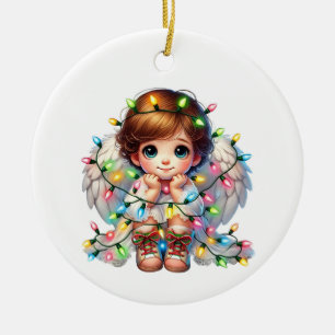 Ornamento De Cerâmica Anjo de Natal