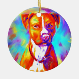 Ornamento De Cerâmica Anjo Funky - Pitbull