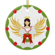 Anjo Vermelho Verde Holly 2024