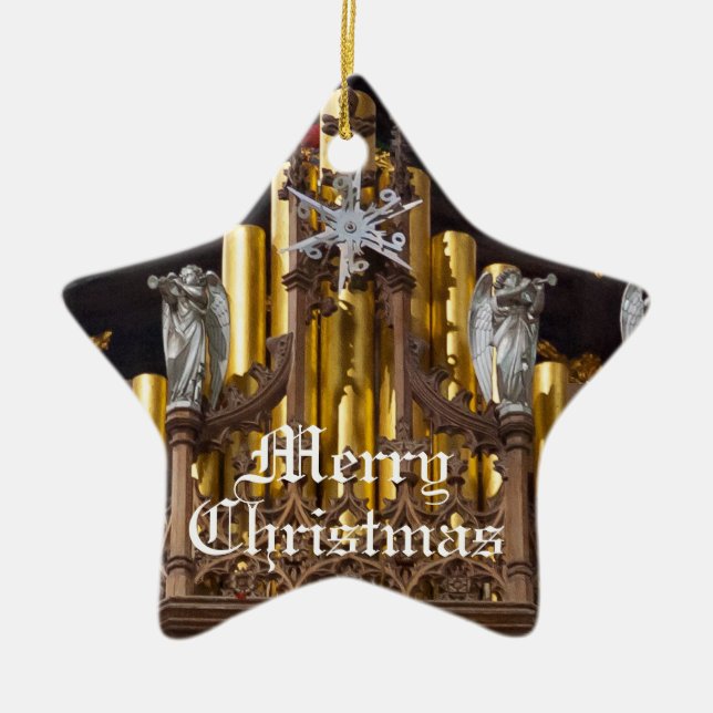 Ornamento De Cerâmica Anjos da catedral de Chester (Frente)