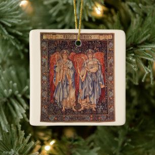 Ornamento De Cerâmica Anjos Laudantes (Anjos em Louvor) de Burne Jones