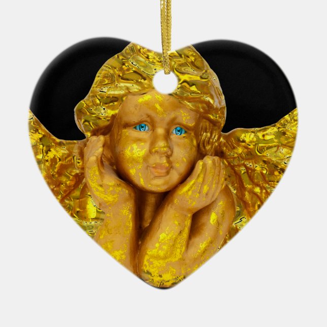 Ornamento De Cerâmica Anjos para o Natal (Frente)