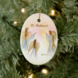 Ornamento De Cerâmica Anjos Religiosos Personalizados