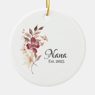 Ornamento De Cerâmica Ano de Est. da Nana – Novo Marco de Avó