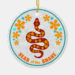 Ornamento De Cerâmica Ano do Cobra
