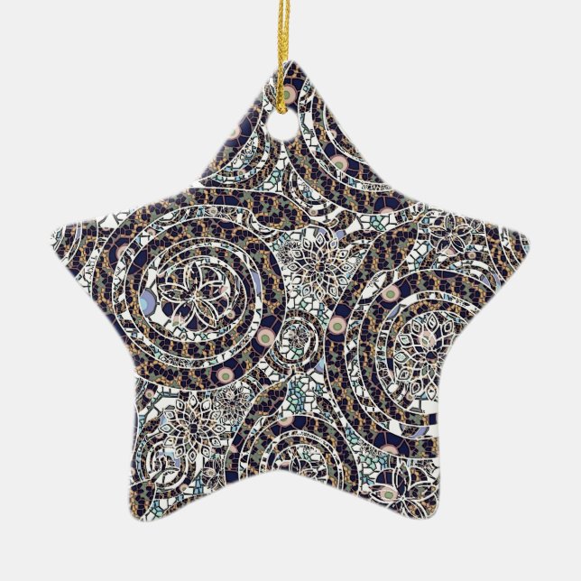 Ornamento De Cerâmica ano do cobra (Frente)