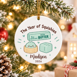 Ornamento De Cerâmica Ano do Natal das Crianças Squishies