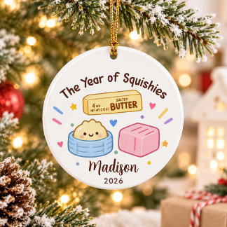 Ornamento De Cerâmica Ano do Natal das Crianças Squishies