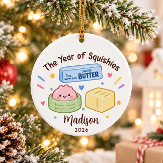 Ornamento De Cerâmica Ano do Natal das Crianças Squishies
