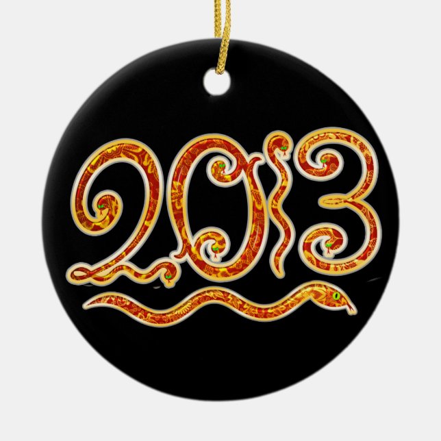 Ornamento De Cerâmica Ano Novo Chinês - SRF (Frente)