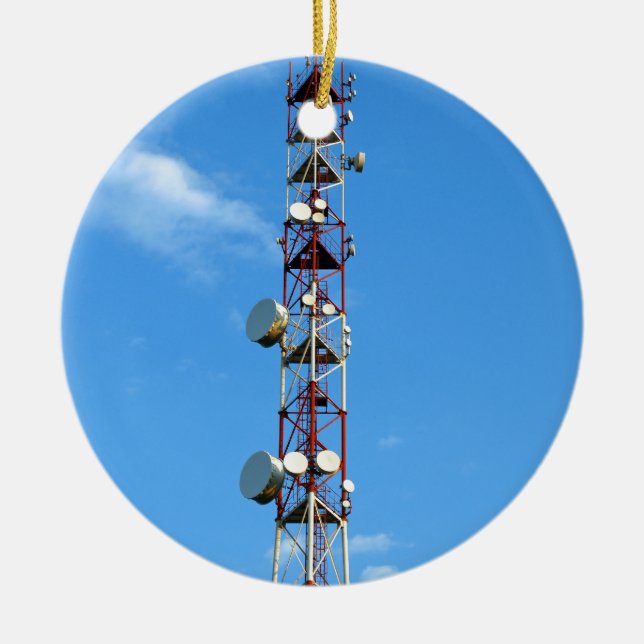 Ornamento De Cerâmica Antena transmissora (Frente)