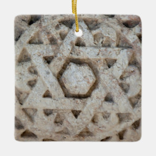 Ornamento De Cerâmica Antiga escultura da Estrela de Davi, Israel