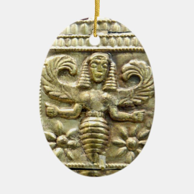 ORNAMENTO DE CERÂMICA ANTIQUE GREGO MEL ABELHA GODDESS (Frente)