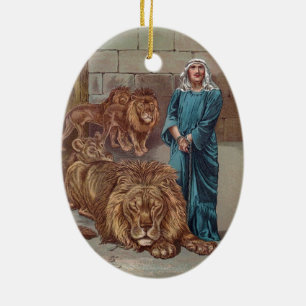 Ornamento De Cerâmica Antro dos leões de Daniel
