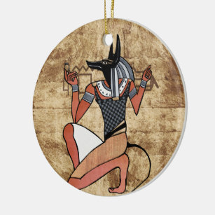 Ornamento De Cerâmica Anubis O Egípcio Guardião