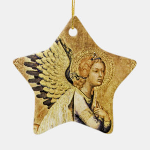 Ornamento De Cerâmica ANUNCIAÇÃO ANGEL Mágica do Natal