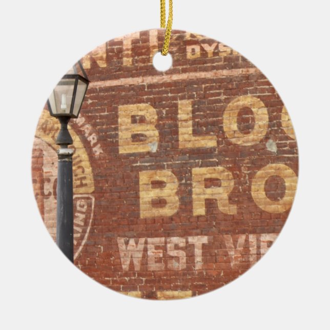 Ornamento De Cerâmica Anúncios do lado do edifício (Frente)