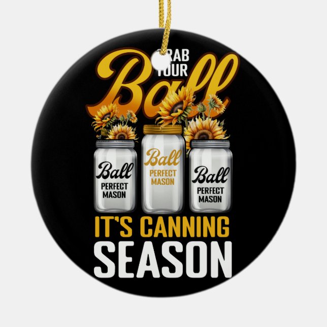 Ornamento De Cerâmica Apanhe Seu Jardineiro De Jardinagem De Canning (Frente)